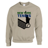 Sweater unissex New York Tennis em mistura de algodão e poliéster, confortável e estiloso, com costura dupla e corte clássico