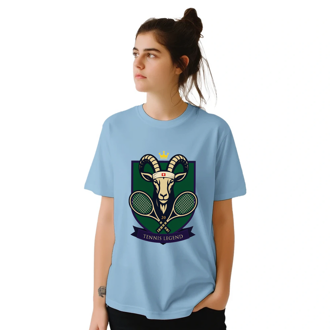 T-shirt med design som hyllar tennislegenden Roger Federer, perfekt för fans och spelare. Finns i storlekar S till XXL