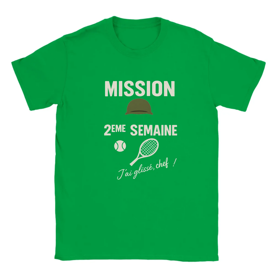 Image Green de Mission 2eme Semaine Tennis Tshirt 4