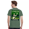 Koszulka tenisowa inspirowana Londynem, idealna dla fanów i graczy. Wykonana z wysokiej jakości bawełny, łączy styl z komfort
