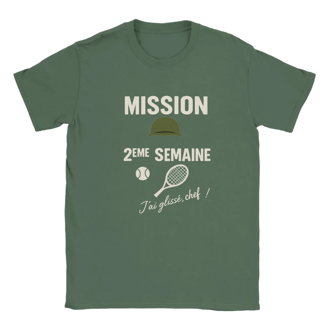 Image Military de Mission 2eme Semaine Tennis Tshirt 4