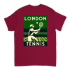 Koszulka tenisowa inspirowana Londynem, idealna dla fanów i graczy. Wykonana z wysokiej jakości bawełny, łączy styl z komfort