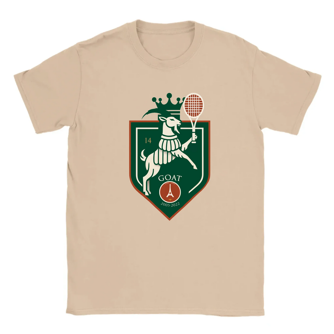 Koszulka z motywem Rafaela Nadala, idealna dla fanów tenisa. Stylowy design, doskonała na casualowe wyjścia i mecze tenisowe