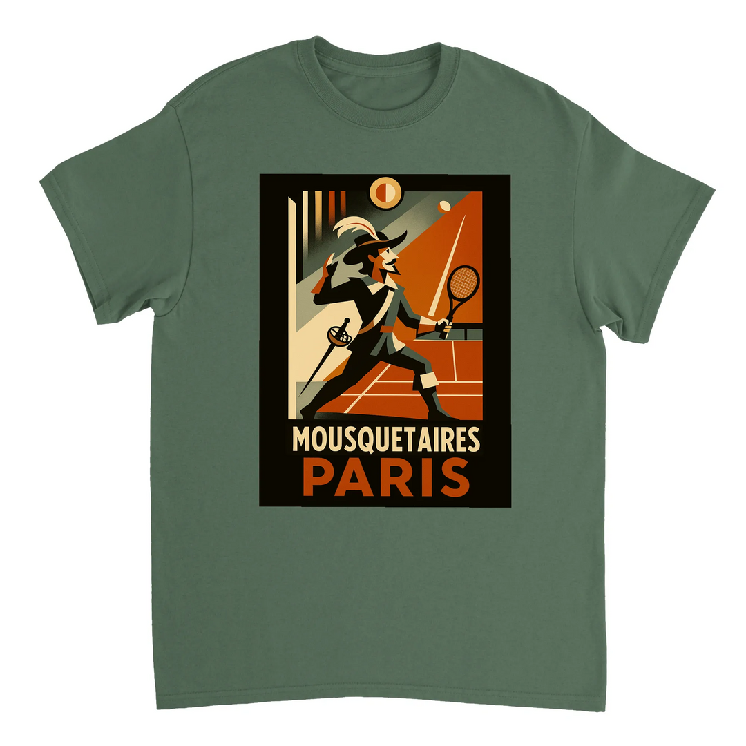 パリのエッセンスを感じるスタイリッシュなテニスTシャツ。テニス愛好者とファッション好きに最適な一着。サイズはSからXXLまで揃っています。