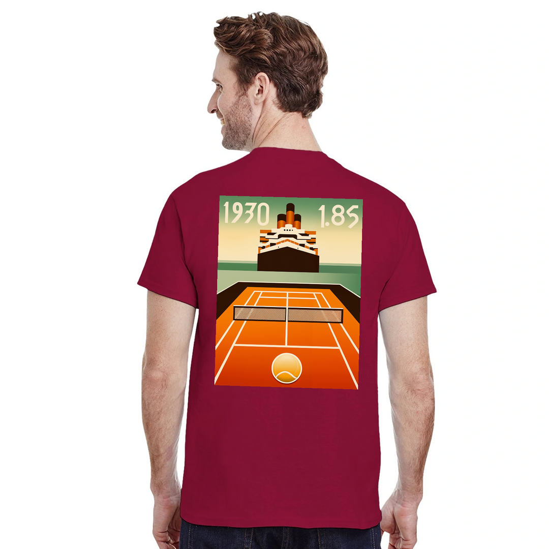 T-shirt Nomandie Tennis, perfetto per giocatori e appassionati, combina comfort e stile con un design audace