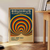 space Bauhaus Circle Poster stunning piece art bold blue red hues vintage craftsmanship wall available A4 cm A0