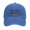 Cappellino vintage New York Baseball con design ricamato, realizzato in cotone lavato al 100%. Comfort e stile per ogni outfi