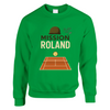 Mission Roland Tennis Sweater un pull épais doux grâce mélange 50 % coton polyester une filature jet air boulochage coutures tricot imprimé élasthanne unisexe confortable coupe classique