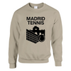 Madrides tenisa džemperis, kas nodrošina komfortu un stilu, izgatavots no 50/50 kokvilnas un poliestera, ar mīkstu un izturīg