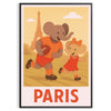 space charming Kid Elephant Rugby Paris poster vintage art deco print playful spirit perfect sports lover child room dimensions today
