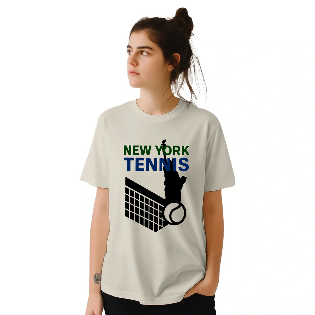 Image Natural de New York Tennis Tshirt 8 [color:natural] [view:front]