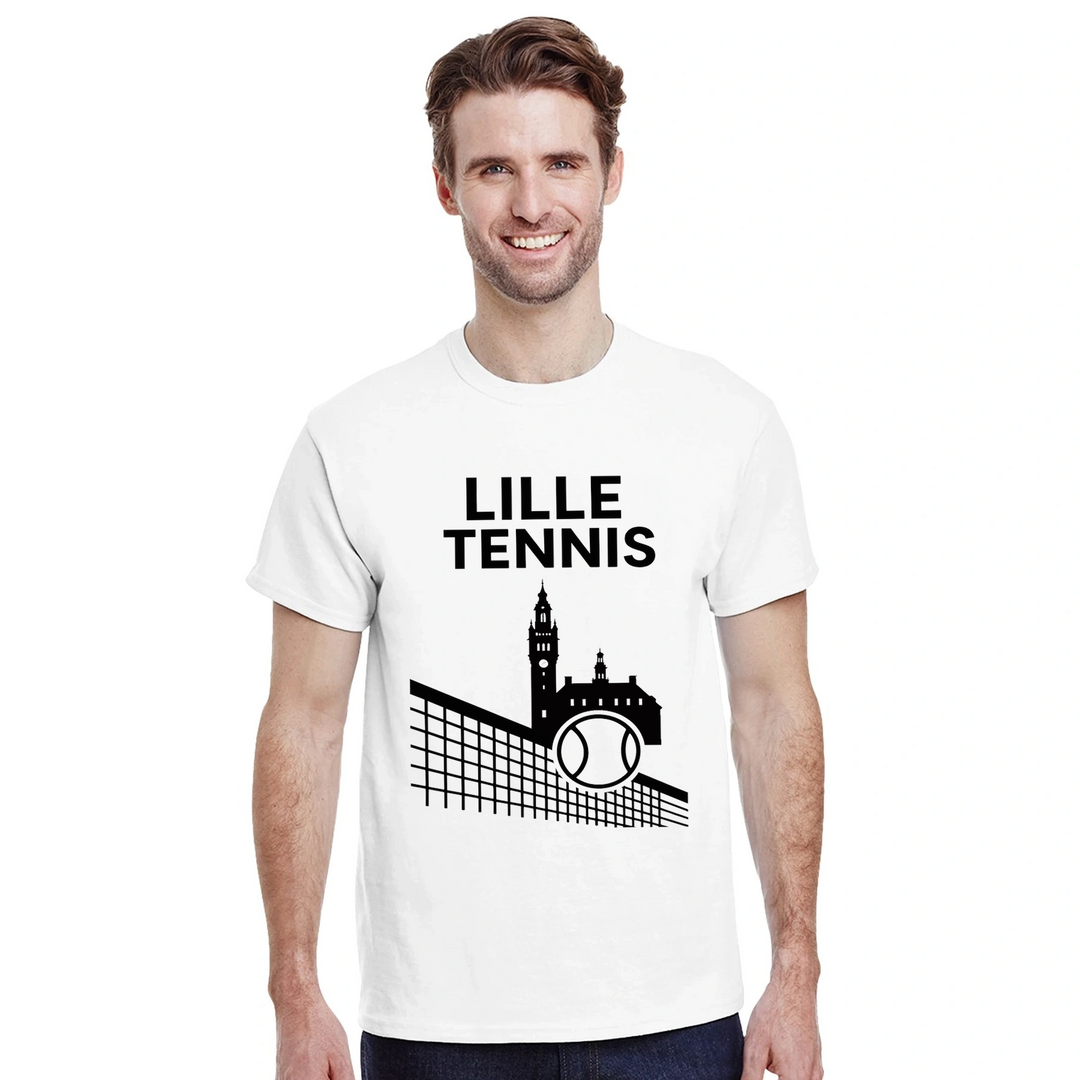 T-shirt style court Lille Tennis T shirt unique design love game comfortable tee perfect enthusiasts casual wear match day today passion size S M L XL XXL
