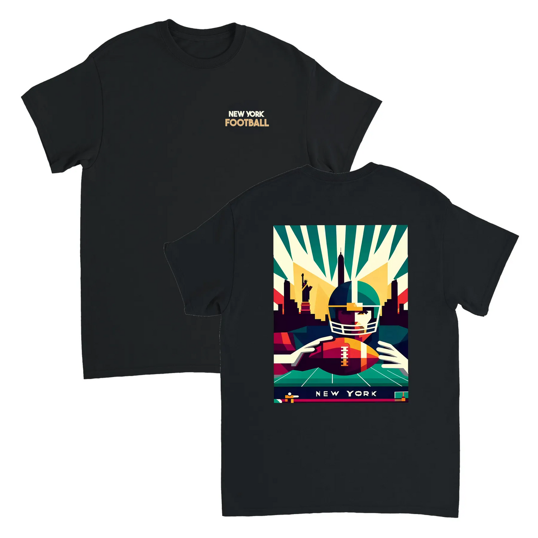 T-shirt New York Football, perfetta per i fan e per chi ama la moda, realizzata in cotone resistente e con un design audace c
