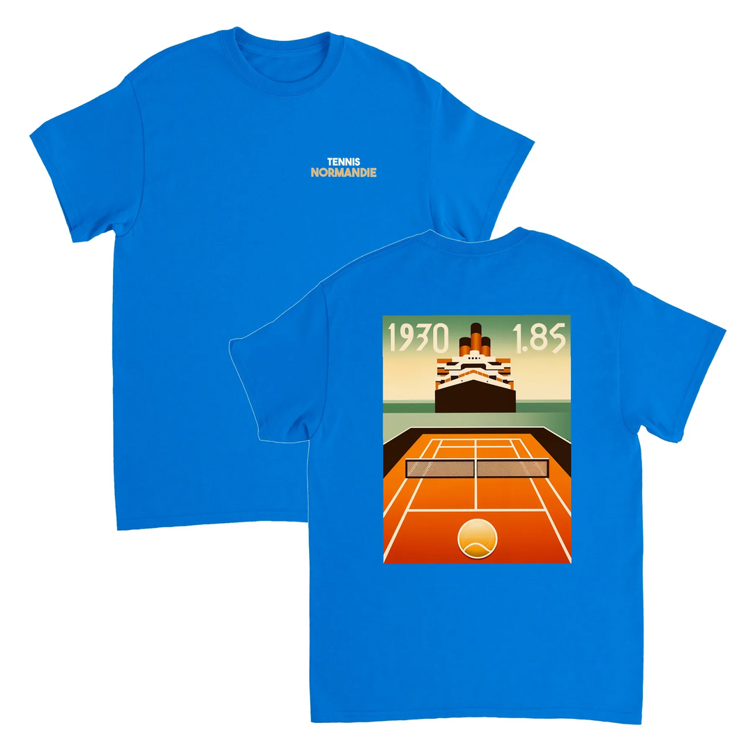 T-shirt Nomandie Tennis, perfetto per giocatori e appassionati, combina comfort e stile con un design audace