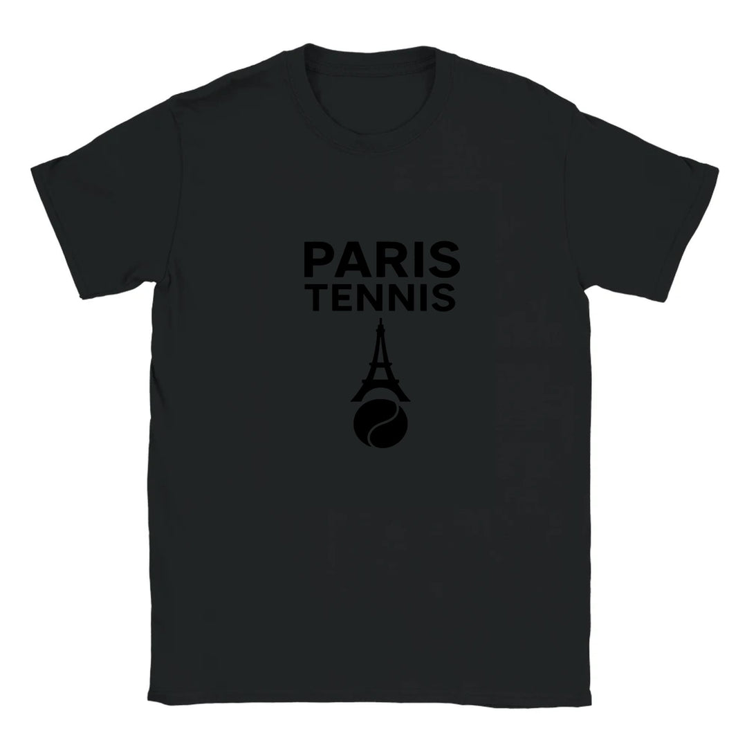 T-shirt spirit Paris chic tennis t shirt perfect sports enthusiasts fashion lovers elegant Eiffel Tower design style comfort Parisian flair size S M L XL XXL