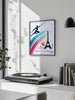 excitement Paris Olympics space Saut Perche print eye wall art grace pole vaulting perfect unique gift elegant addition decor sizes A4 20×28