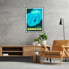 Affiche captivante thème un voyage Cancún valeur nuances vert bleu cadeau une touche évasion intérieur tailles A4 cm A0