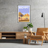 Égypte mystérieuse affiche captivante teintes grises bleues parfait rêves aventure cadeau idéal passionnés voyages version libre