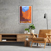 breathtaking beauty Grand Canyon stunning travel poster rich brown blue hues wall art thoughtful gift artwork nature splendor space unframed version captivating