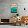 essence Melbourne stunning brown blue poster perfect stylish touch space gift own wall art collection artwork vibrant design urban flair standalone print versatile display