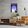 captivante Voyage Maroc nuances bleu orange magie pays exotique cadeau idéal amoureux aventure affiche envies