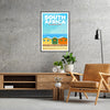 vibrant spirit South Africa stunning red blue poster captivating wall art perfect gift touch cultural elegance space artwork stylish frame elegant print