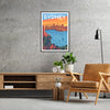 iconic allure Sydney stunning gray blue travel poster wall art artwork city essence ideal gift travelers popular print sizes A4 cm A0
