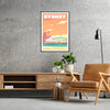charm Sydney exquisite travel poster sophisticated blend brown gray hues wall art thoughtful gift artwork essence city seamless decor integration