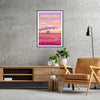 visual journey Tanzania Travel Poster rich brown purple hues stunning wall art essence Africa unique gift stylish addition decor standalone print space