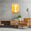 visual journey Yellowstone vibrant poster red orange hues wall art thoughtful gift artwork park essence style space captivating print available