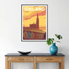 charm Cobh Ireland captivating poster white purple hues stunning wall art piece thoughtful gift occasion space unique print decor style