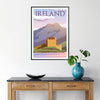beauty Ireland stunning travel poster rich brown vibrant green hues wall art thoughtful gift artwork essence Emerald Isle standalone print collection