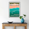 essence Melbourne stunning brown blue poster perfect stylish touch space gift own wall art collection artwork vibrant design urban flair standalone print versatile display