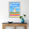 charm Netherlands stylish gray blue travel poster wall art thoughtful gift artwork essence Dutch landscapes unframed versions convenience