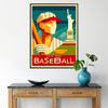 space charming New York baseball vintage art deco poster striking wall essence classic timeless design ideal gift sports enthusiasts sizes A4 cm A0