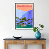 captivating beauty Niagara Falls stunning brown green poster elegant wall art nature wonder space perfect gift home office decor unframed options available