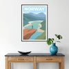 serene beauty Norway captivating poster earthy brown gray tones wall art perfect touch Nordic charm space ideal gift lovers artwork available