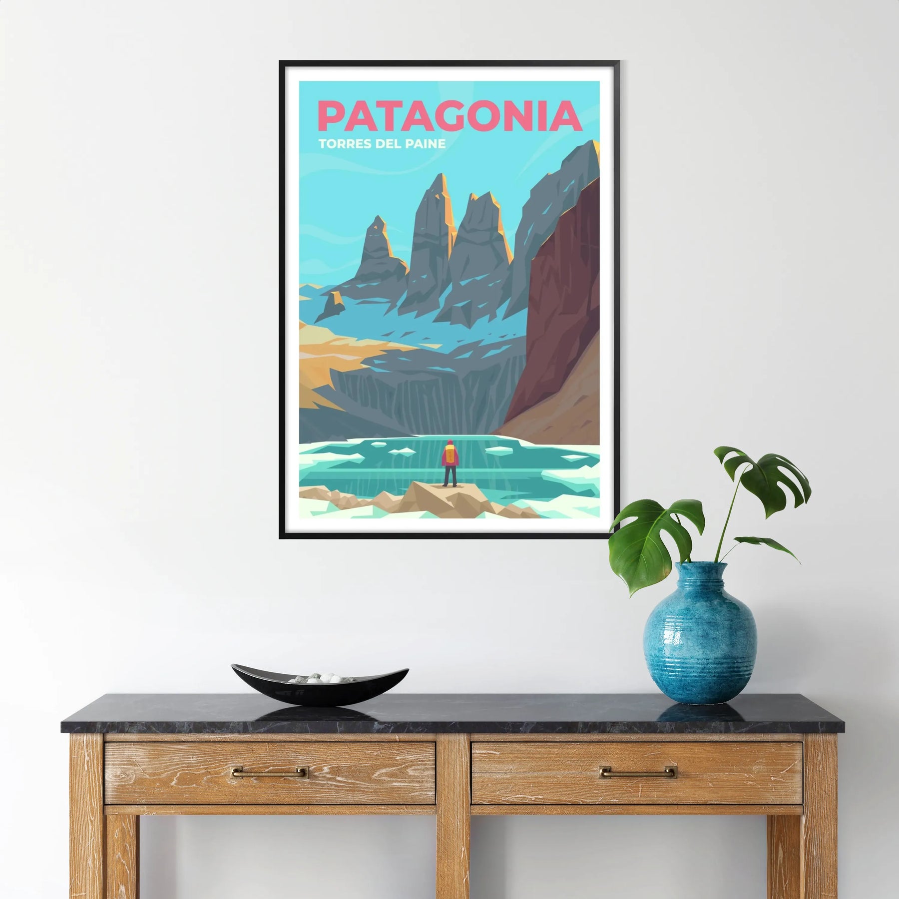 パタゴニア トラベルポスター - プリント – Paris-poster