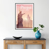charm Prague stunning poster elegant brown gray tones wall art artwork city timeless beauty gift travel enthusiasts favorite option framed