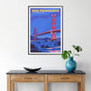 beauty San Francisco stunning poster sophisticated blend brown gray wall art city charm gift own collection A4 cm A0 sizes elegance space