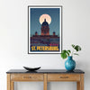 essence St. Petersburg captivating poster elegant shades brown gray artwork sophistication space wall art thoughtful gift choice sizes A4 cm A0
