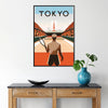 Elegant Tokyo tennis artwork perfect for any sports enthusiast elegant living room interior framed print