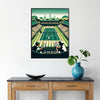 Affiche de tennis vintage de Wimbledon capturant le charme intemporel de Wimbledon