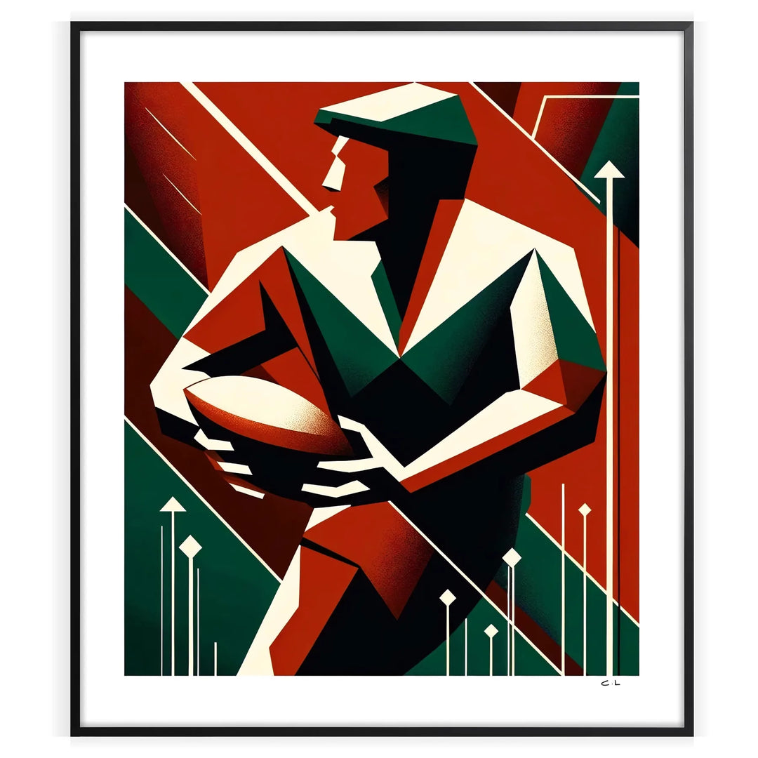 Rugby Poster Vintage Poster home deco premium print affiche locadina wall art home office vintage decoration