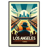 Classic Los Angeles tennis design capturing the spirit of global Grand Slam tournament