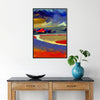 univers Formule 1 affiche audacieuse teintes vert orange cadeau parfait passionnés vitesse formats A4 A0
