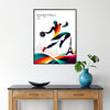 spirit Olympics stunning Basketball Paris poster vibrant print excitement games perfect gift wall art unique piece artwork available