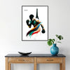 dynamic Paris Olympics Print excitement boxing stunning poster perfect wall art sports enthusiasts ideal gift unframed version style