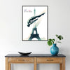 art captivant Jeux Olympiques Paris 2024 affiche exclusive thème natation parisien cadeau parfait passionnés disponibles A4 cm A0
