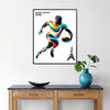 spirit Olympic Games stunning Olympics Paris Rugby Poster vibrant wall art energy perfect gift addition home decor artwork sports fans